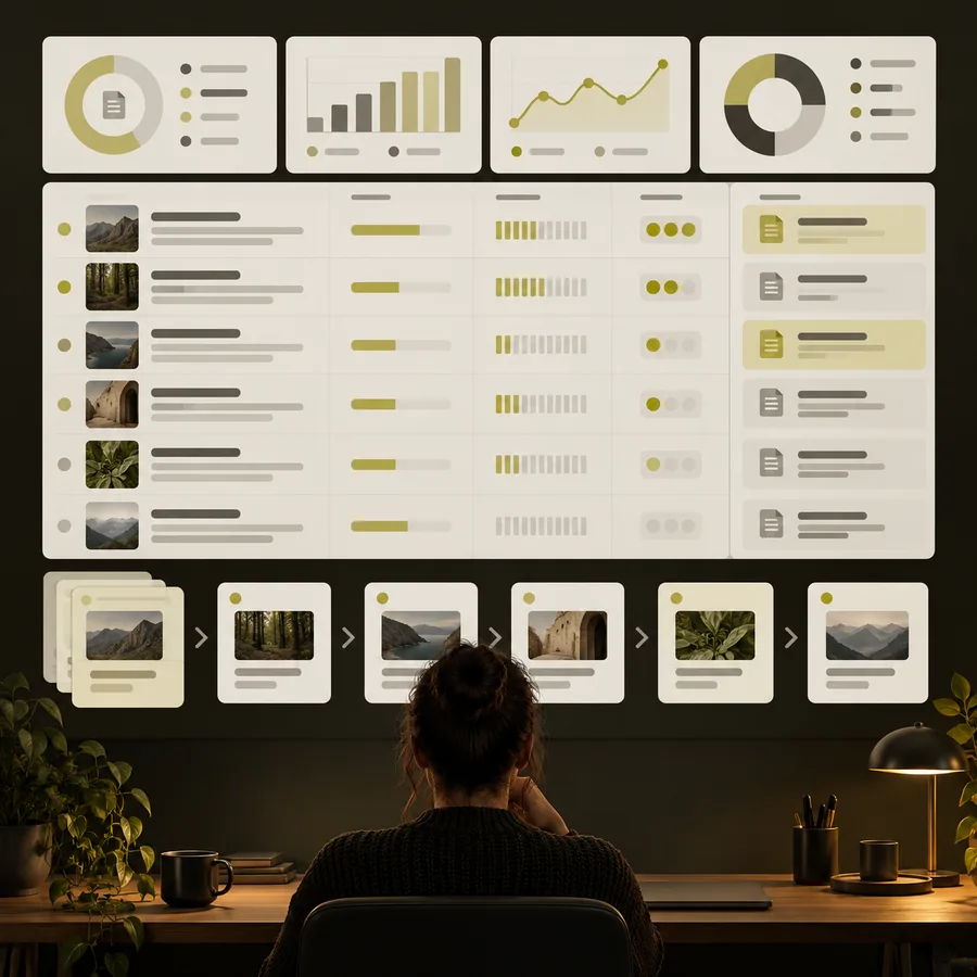 Dashboard zur Recherche von Content-Lücken